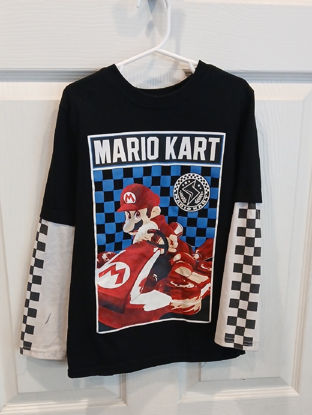 5/25 Black & Red Layered-Look Kids Tee